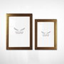 Aberto Design Set de 2 Marcos de Fotos Dorados (10x15 cm y 13x18 cm)